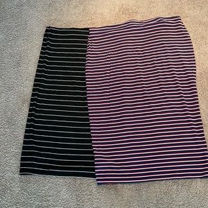 Two Old Navy midi Skirts